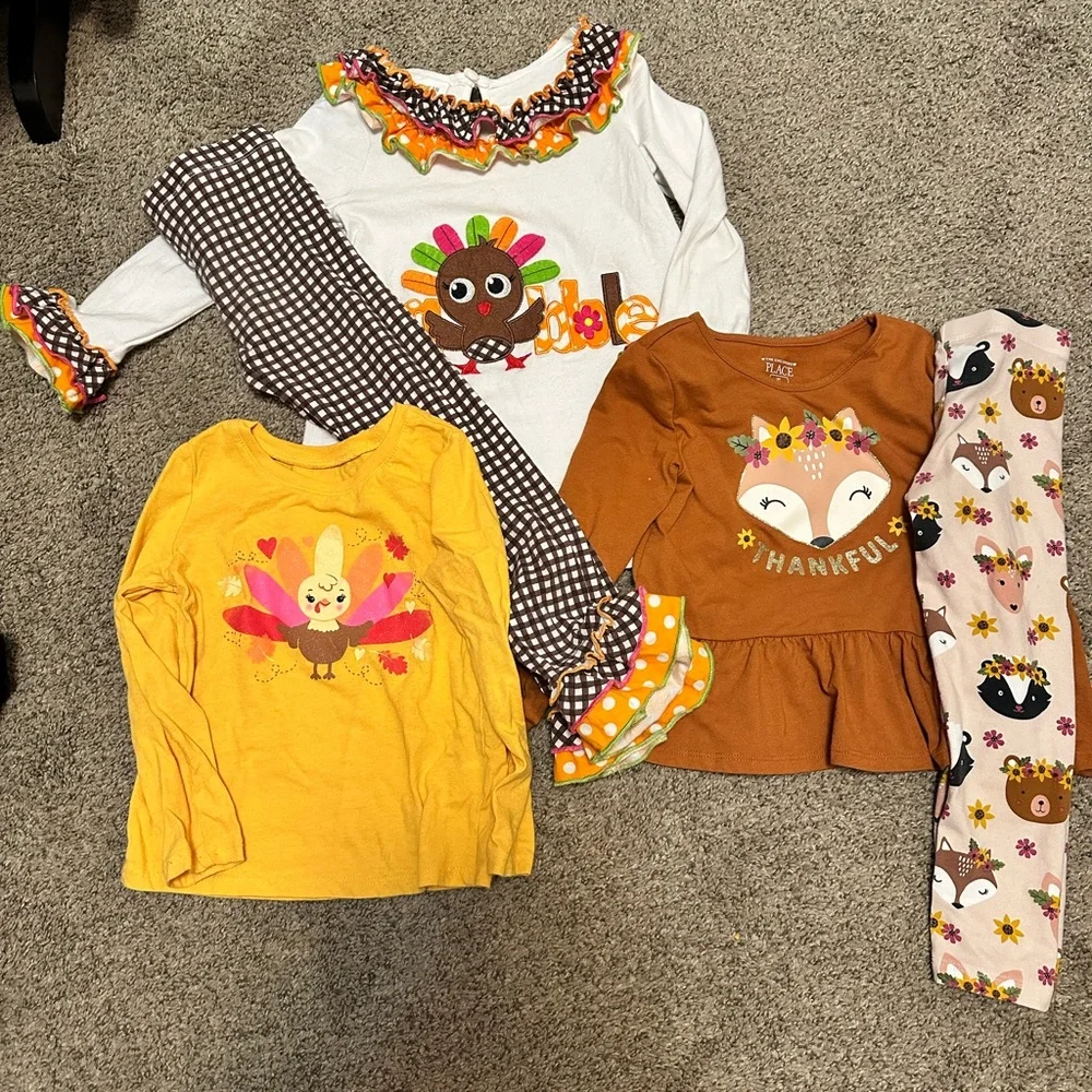 Thanksgiving outfit 3T/4 Bundle for Girls - Picture 2 of 12
